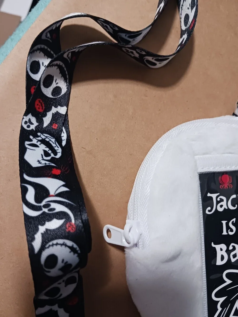 Disney Nightmare Before Christmas Jack Coin Purse Lanyard Card Holder NWT